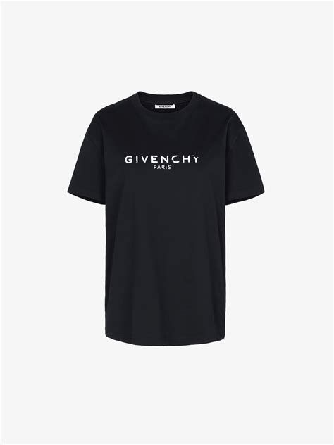 givenchy black oversized 'paris' vintage t-shirt|Givenchy Neiman Marcus Women Accessories.